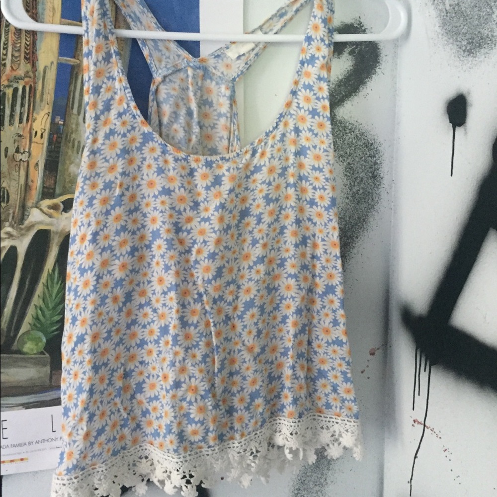 daisy tank/crop top