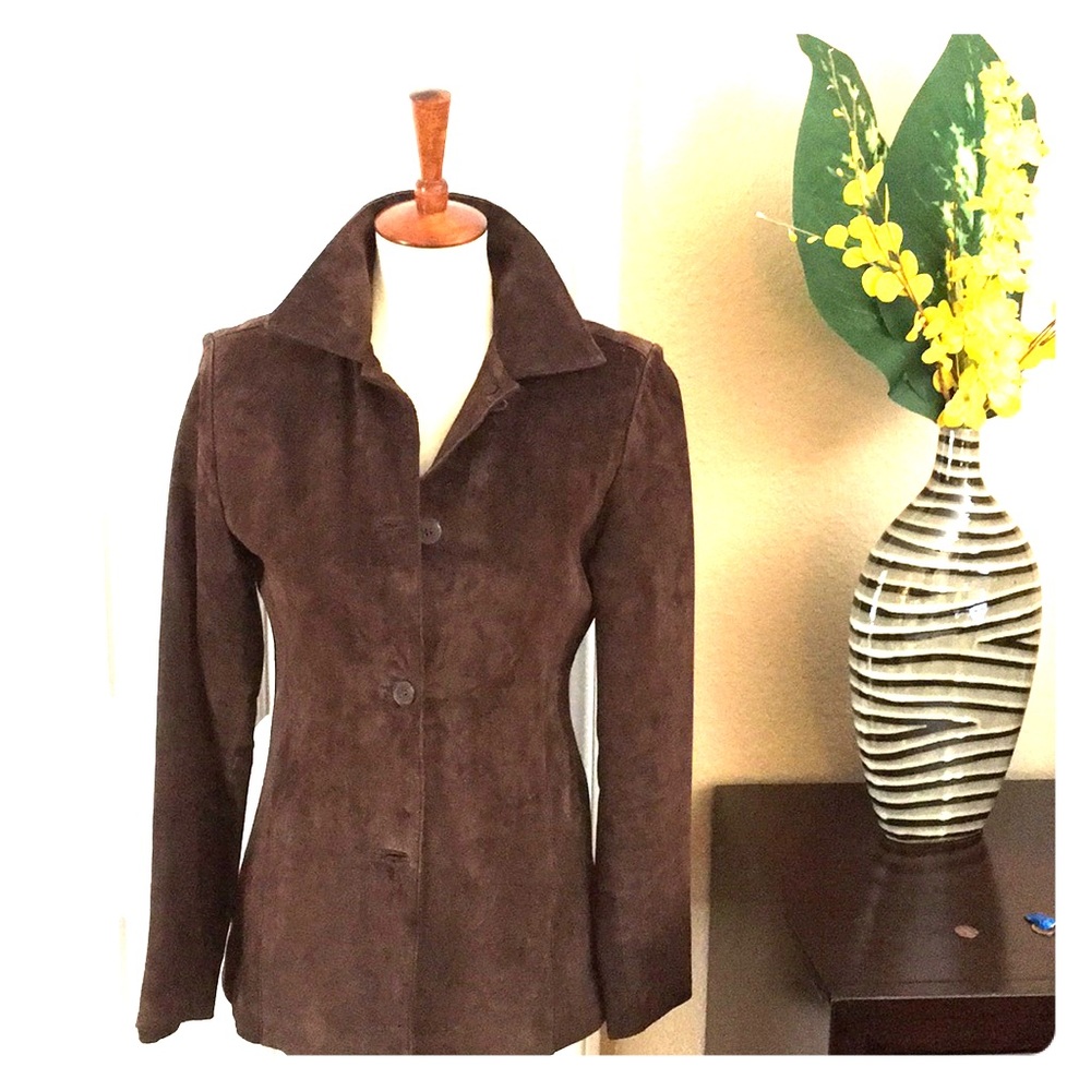 REM GARSON BROWN SUEDE JACKET