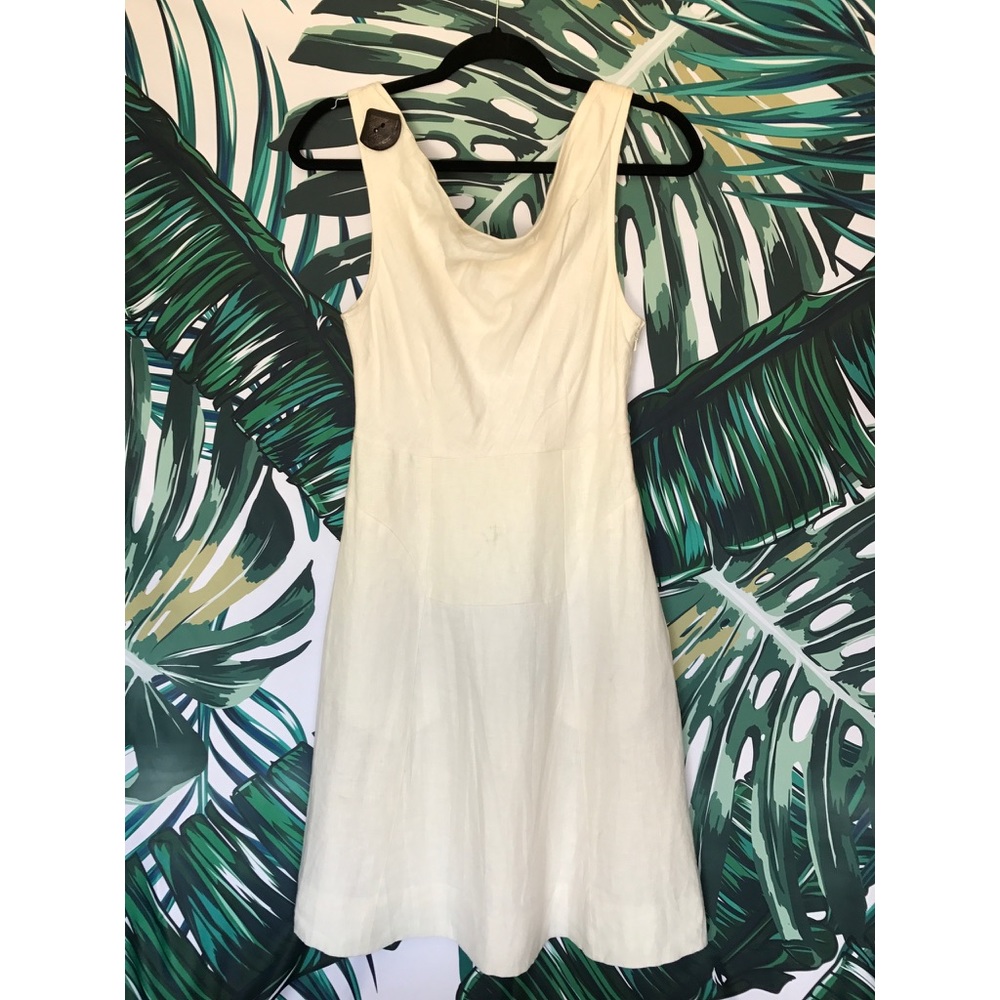 ANTHROPOLOGIE Linen Dress | Ivory