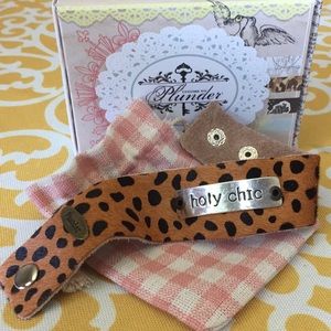 Plunder Design Holy Chic leopard print bracelet