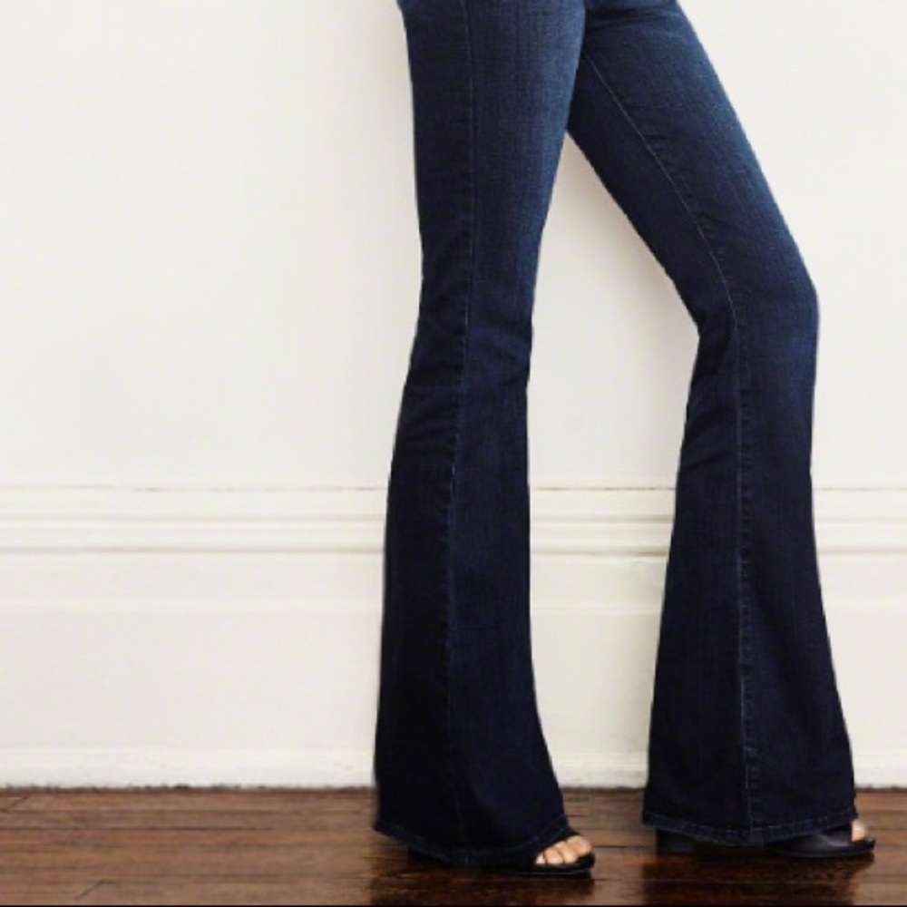 A & F dark boot cut jeans