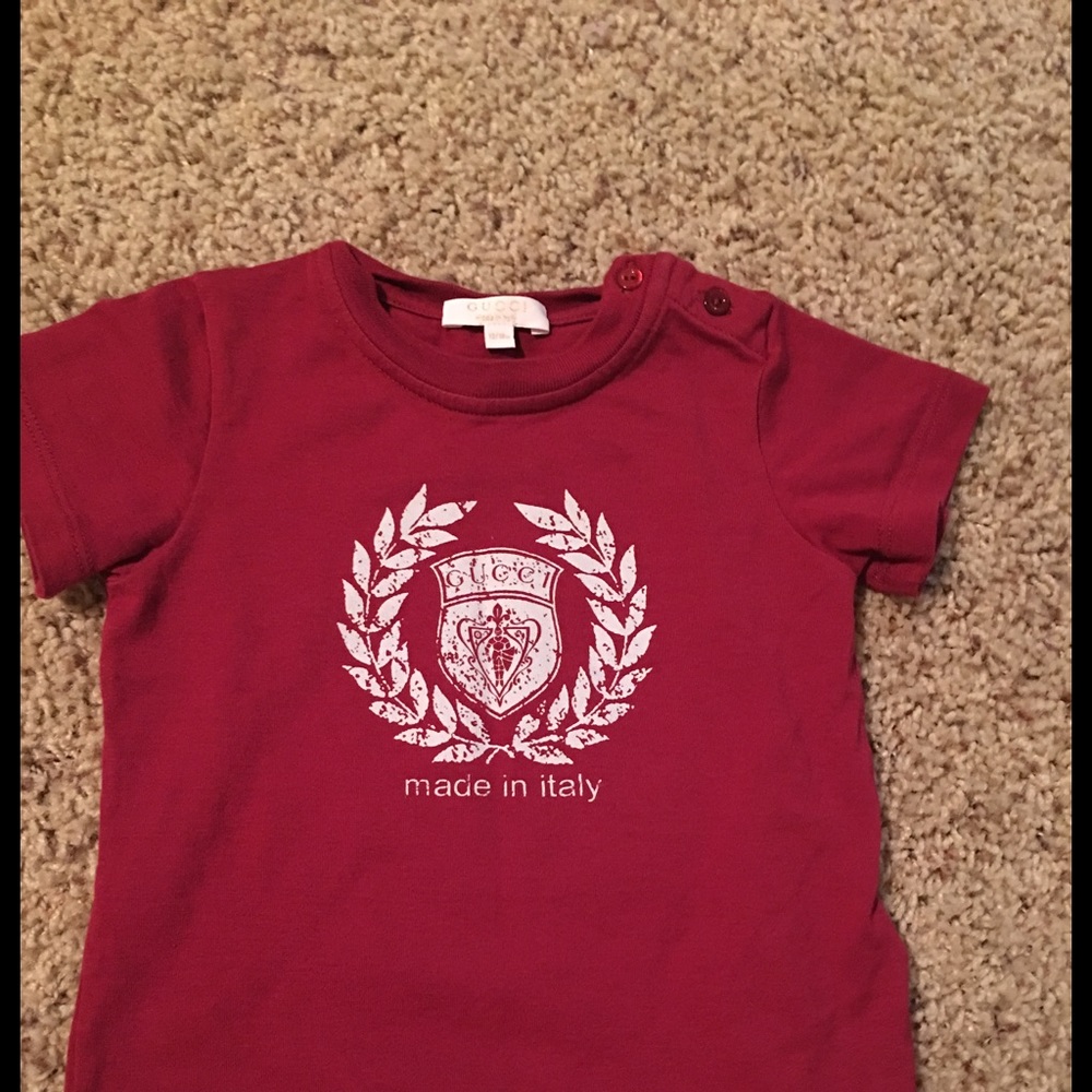 Gucci boy Italy top in size 12-18 months