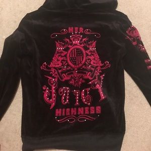 Black & pink juicy tracksuit jacket