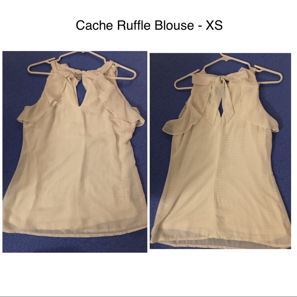 Cache Ruffle Top - XS