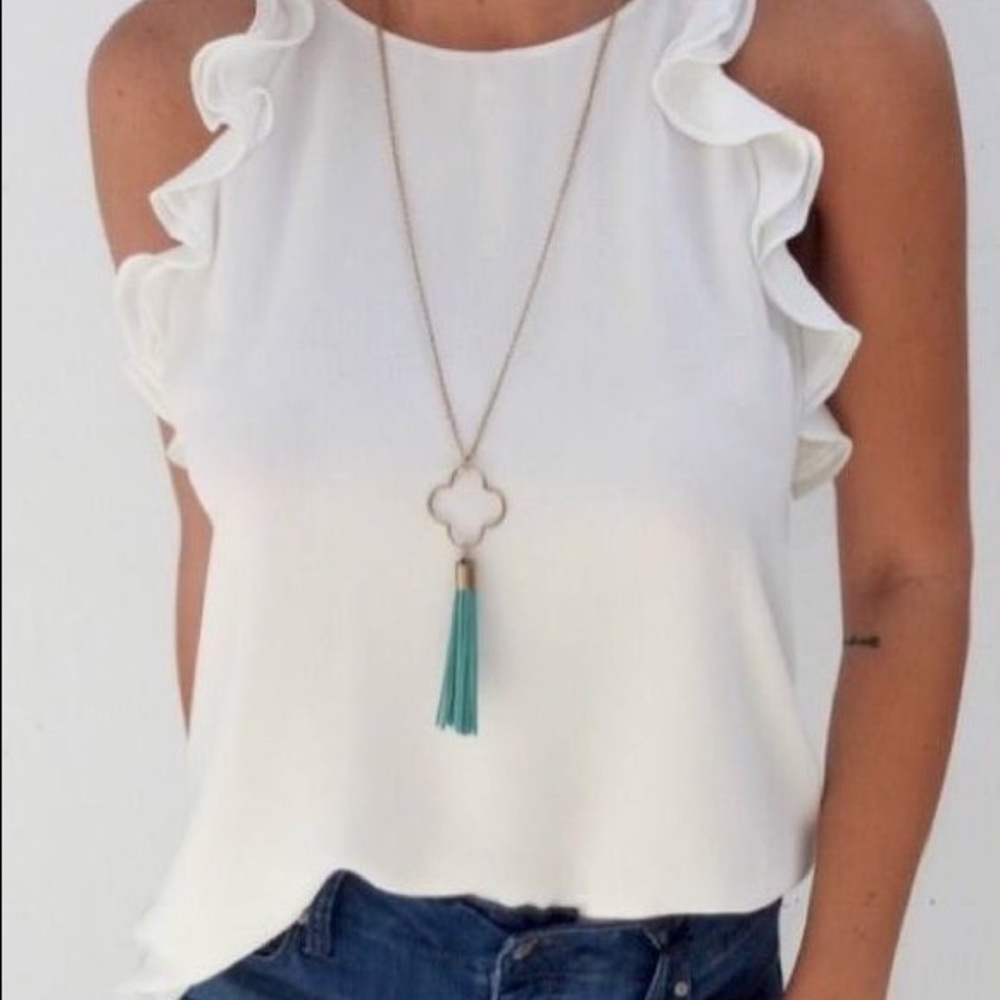 Cache Ruffle Top - XS - Picture 2 of 2