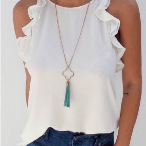 Cache Ruffle Top - XS - Picture 2 of 2