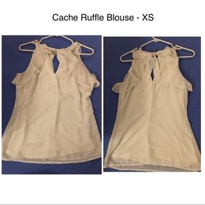 Cache Ruffle Top - XS