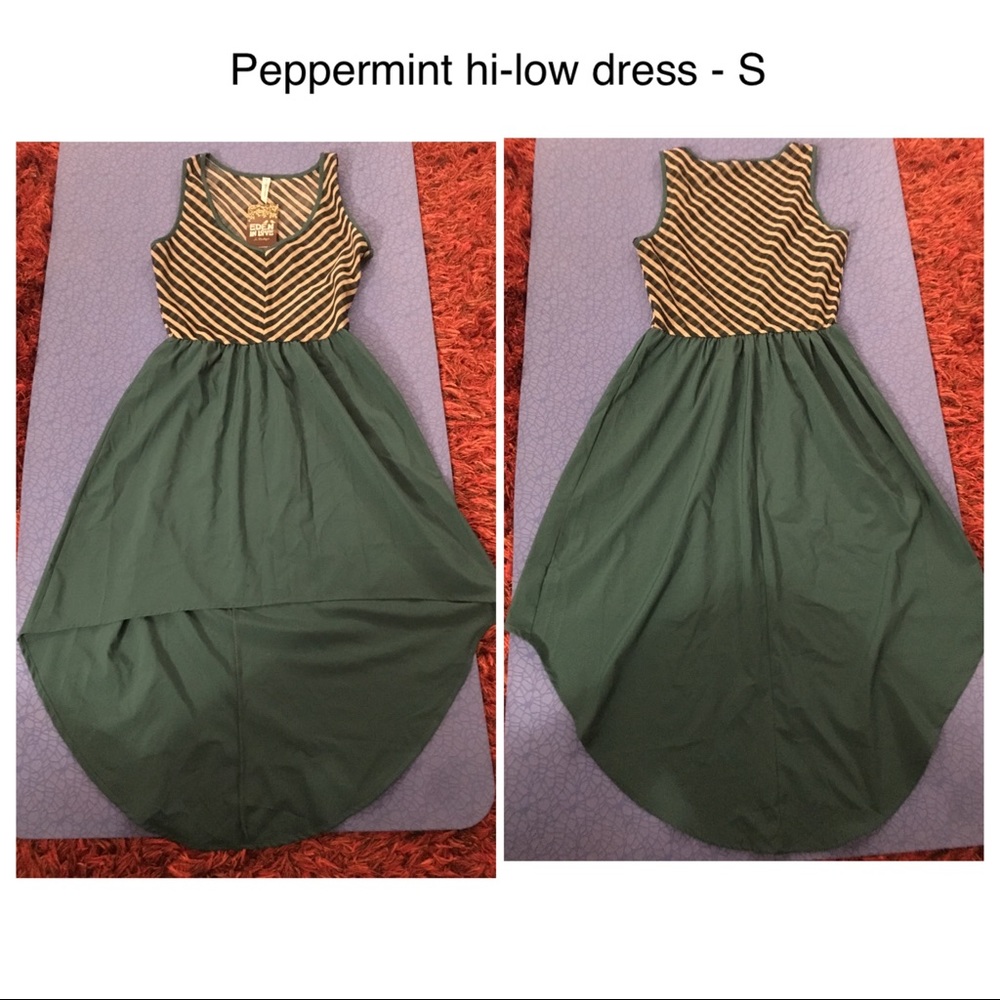Peppermint Hi-Low Dress - S