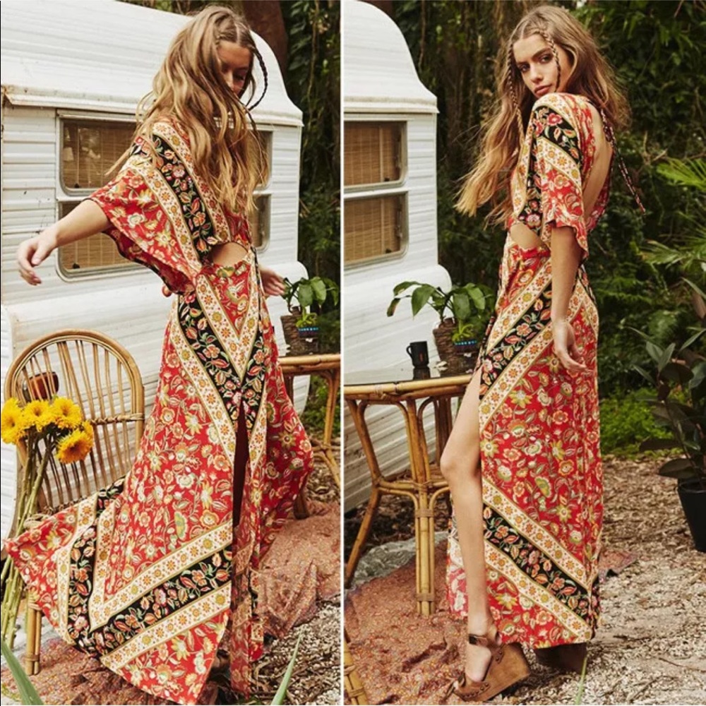❤️SALE FIRM Shiloh¥ Boho Backless Maxi Dress - Picture 4 of 8