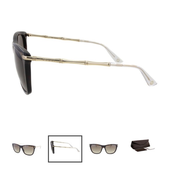 Gucci Havana Sun Glasses in Gold & Brown main image 2