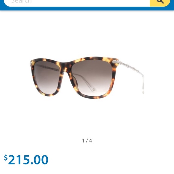 Gucci Havana Sun Glasses in Gold & Brown main image 4