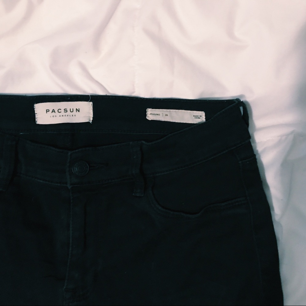 PacSun black jegging denim