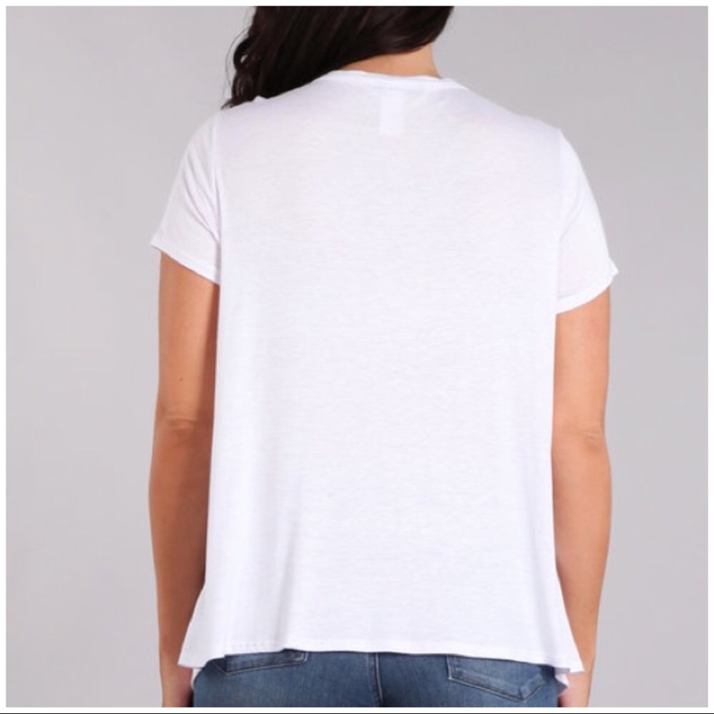 LAST ONE! Plus Size Lace Up Skull Tee - Picture 2 of 5