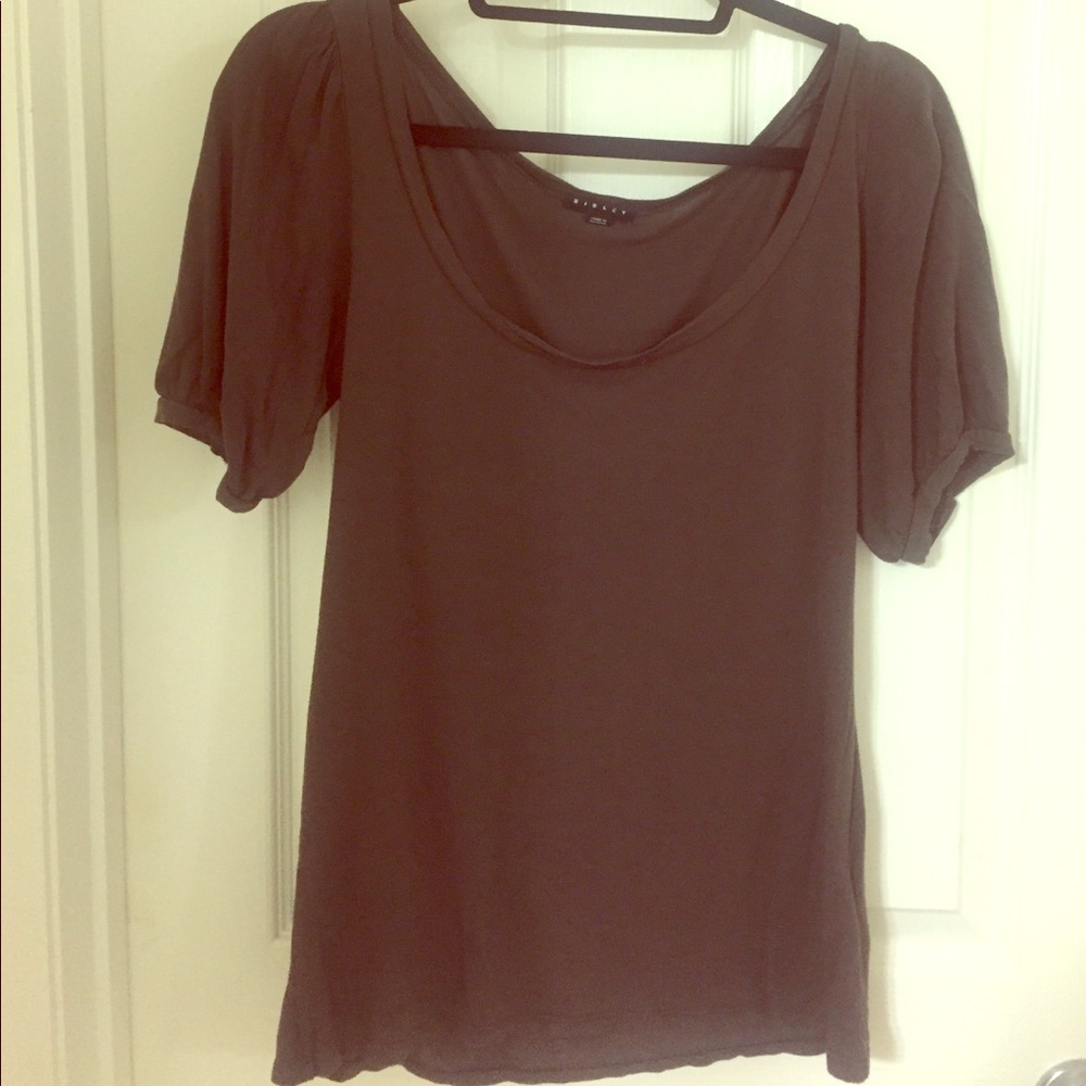 Sisley scoop neck short sleeve top