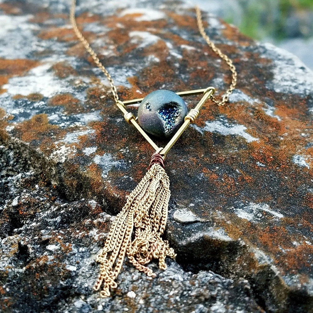 "Supernal Spectacle"☄ Druzy Choker Necklace