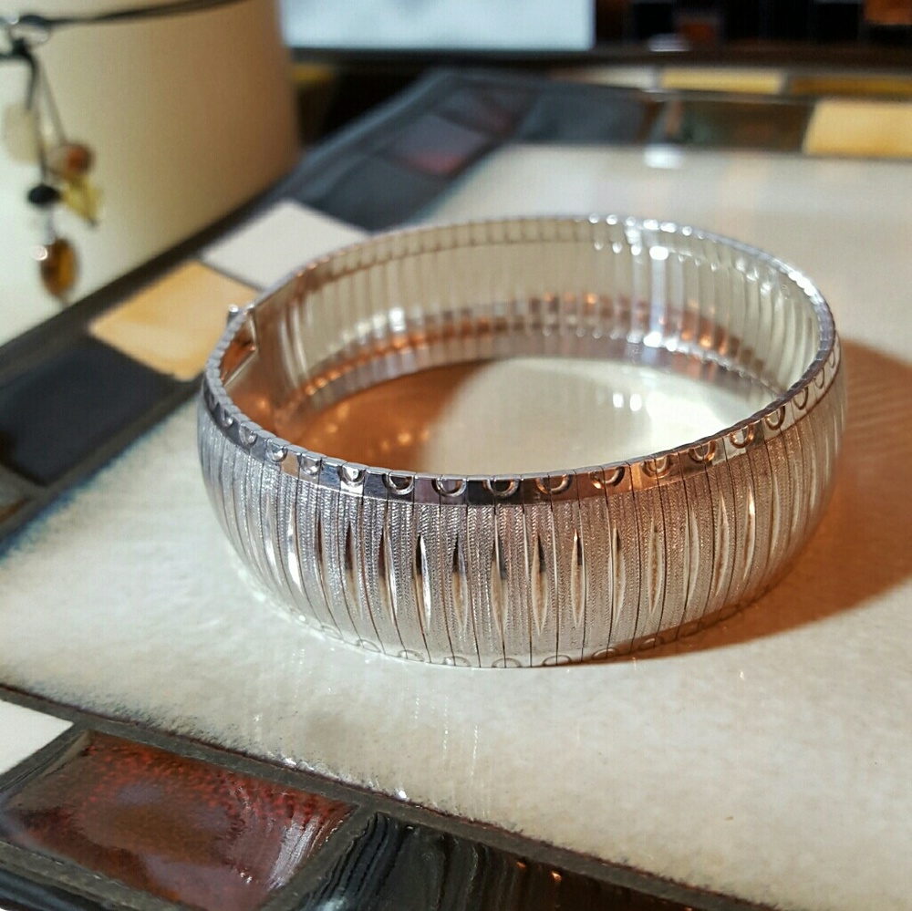 Sterling Silver Milor Flexible Bangle Bracelet