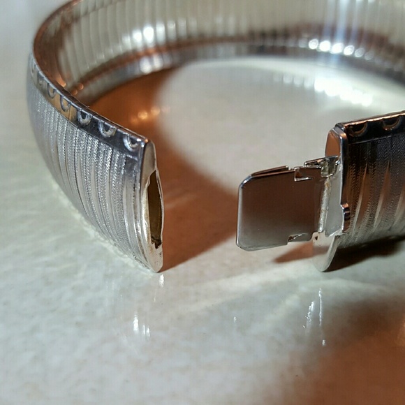MODERNIST ITALIAN Mirror Finish STERLING SILVER FLEXIBLE 7  Sterling Silver Milor Flexible Bangle Bracelet