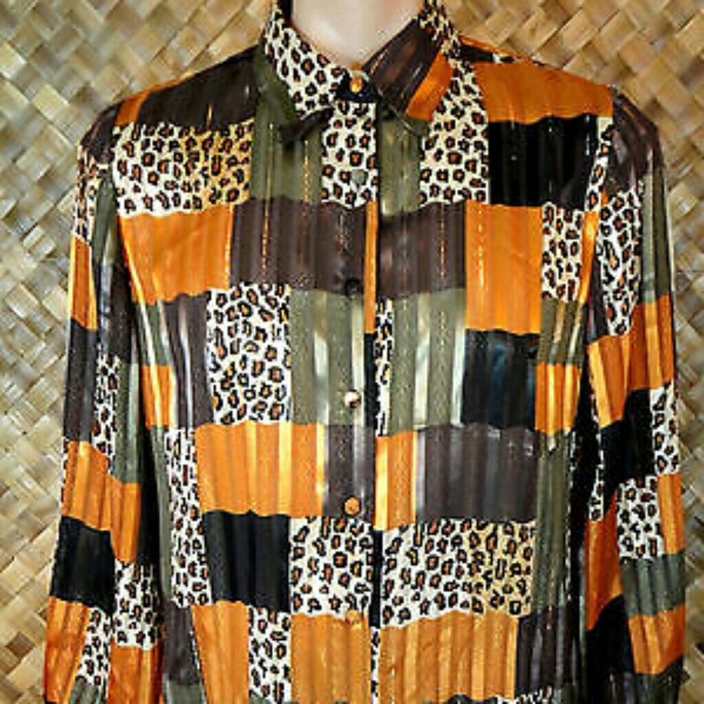 1980s YVES ST CLAIR womens Blouse. Size 12P