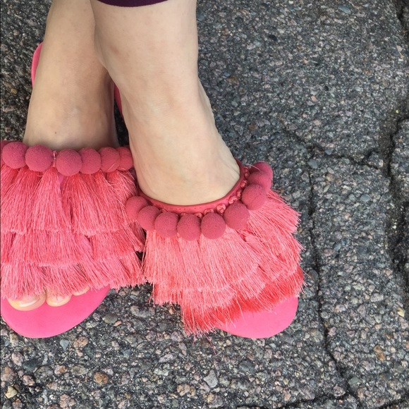 Pom Pom tassel slipper  sandal - Picture 3 of 7