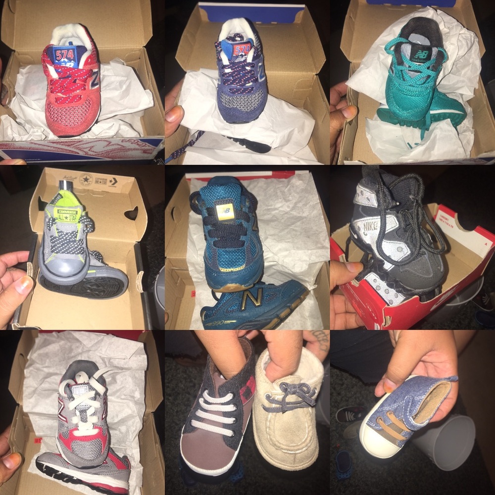 Baby boy sneakers size 2 and 3