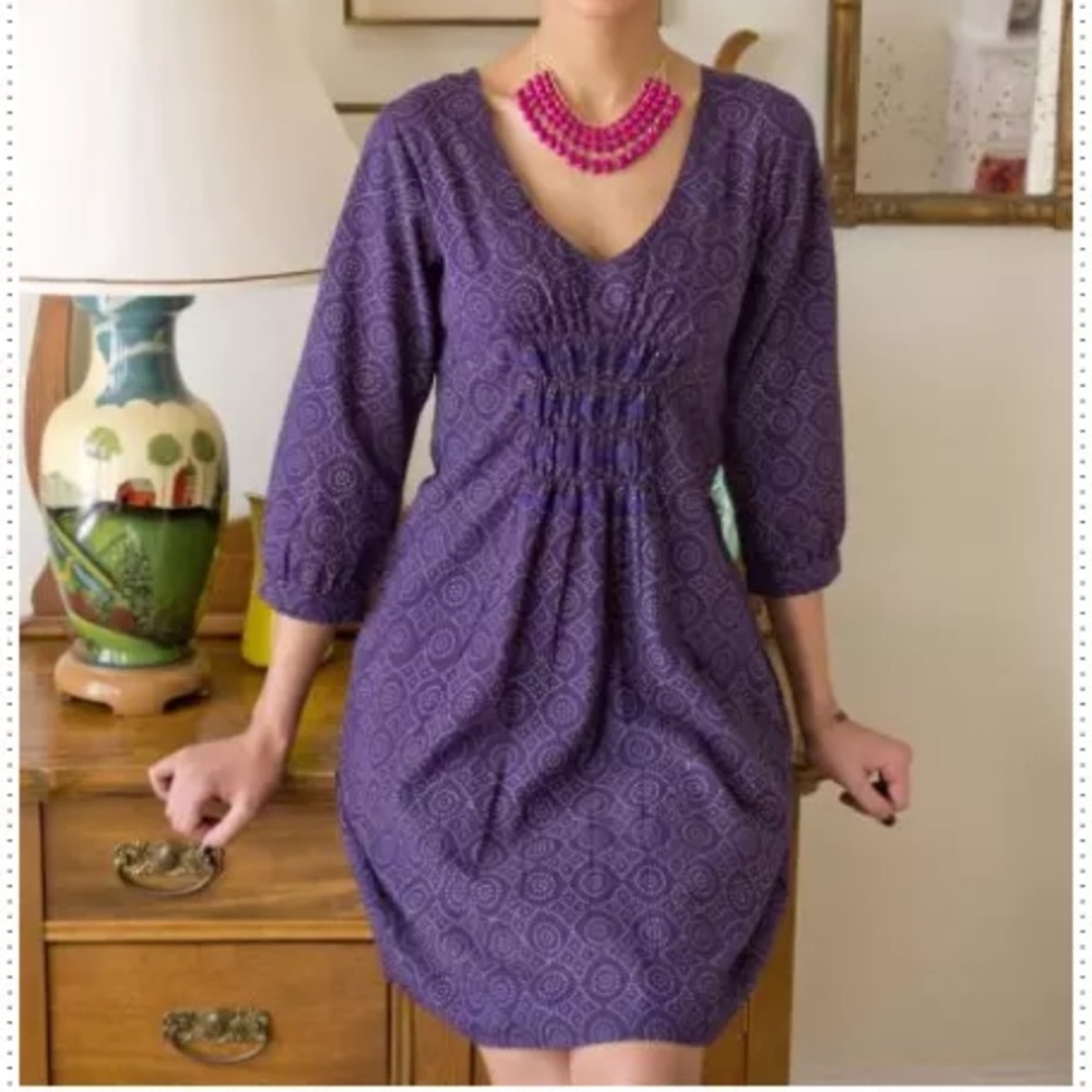 MATA TRADERS Anthropologie Memory Lane Geo Dress