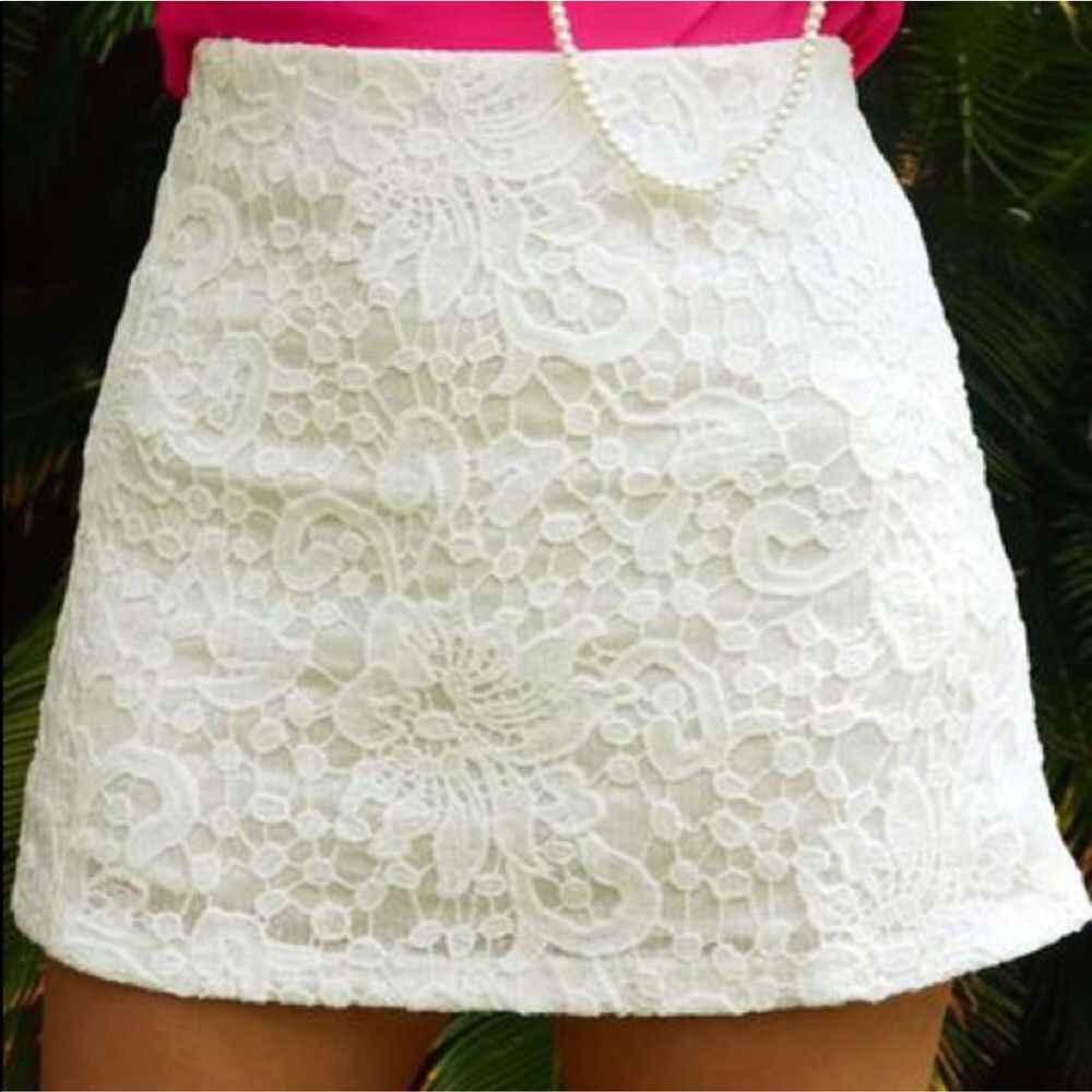 {Shop Hopes} White Sequin Crochet Pencil Skirt