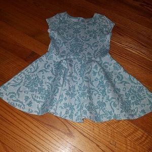 Blue Applique Dress