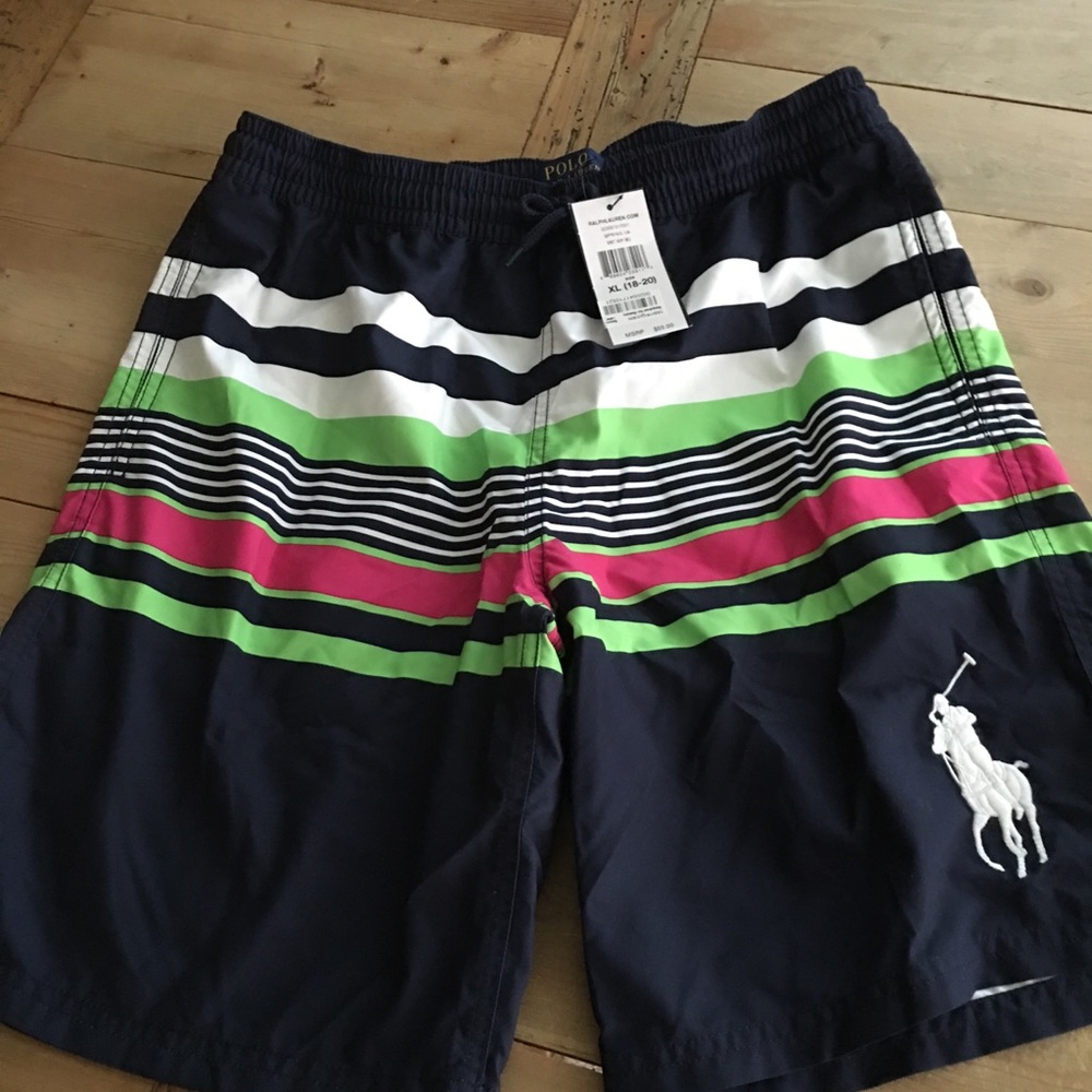 Boys polo bath suit