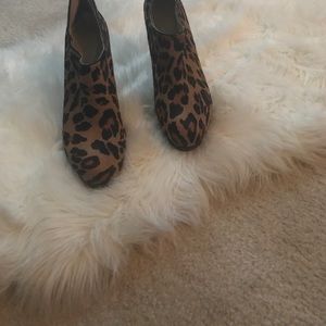 Nine west leopard print booties