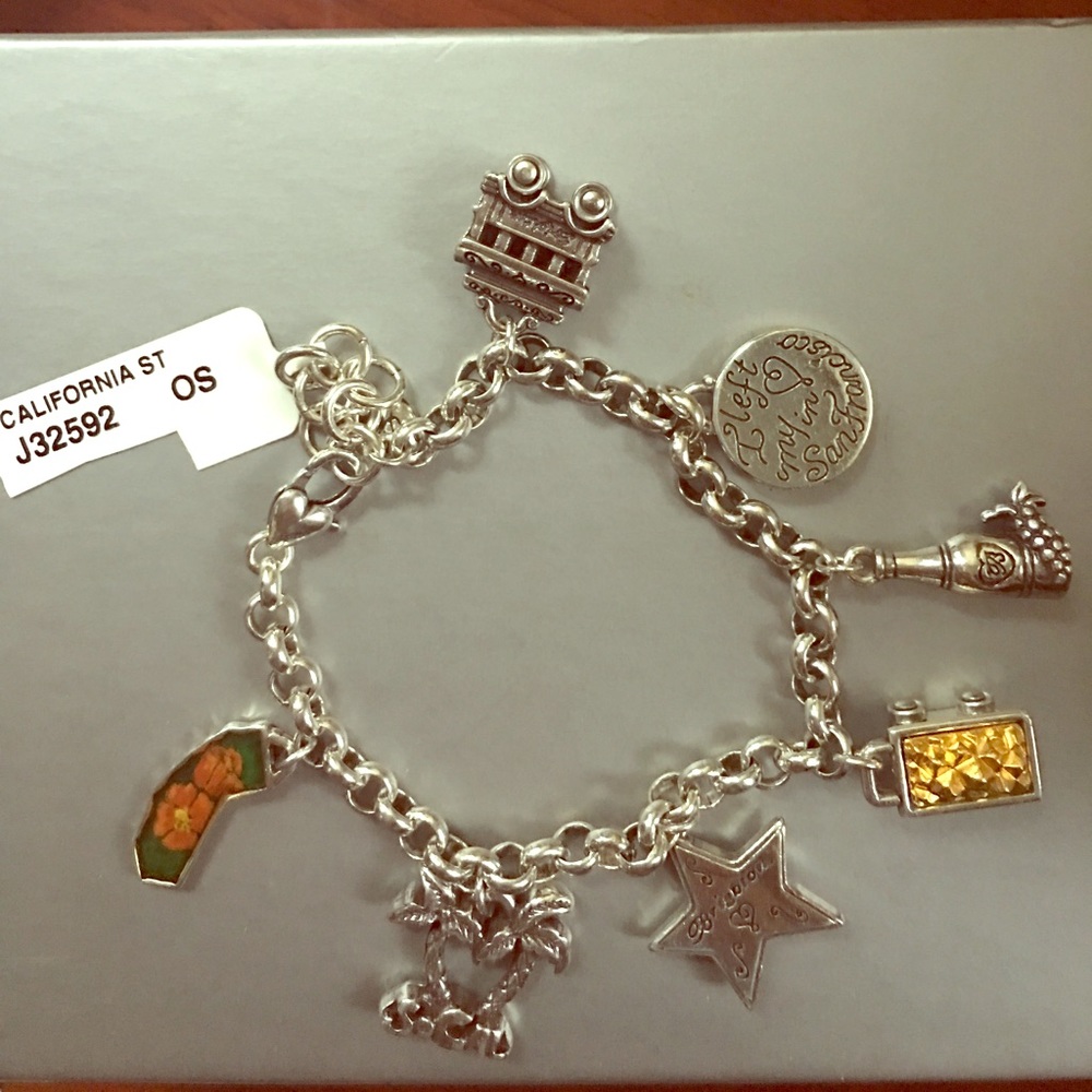 Brighton California state charm bracelet