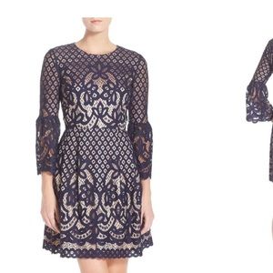 Eliza J navy lace UEC dress 2P