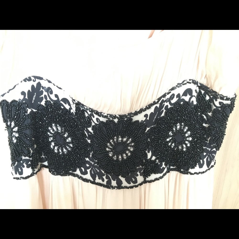 Dvf beaded silk dress size 4