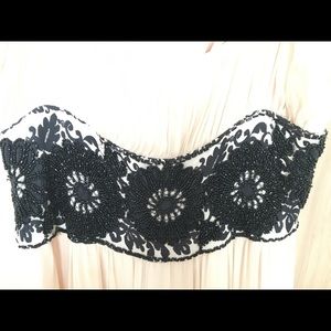 Dvf beaded silk dress size 4