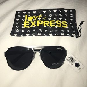 Express Slate Gray aviators