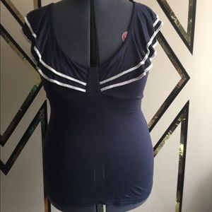 Ruffle Sailor Top