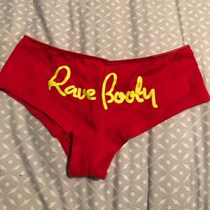 original rave booty shorts