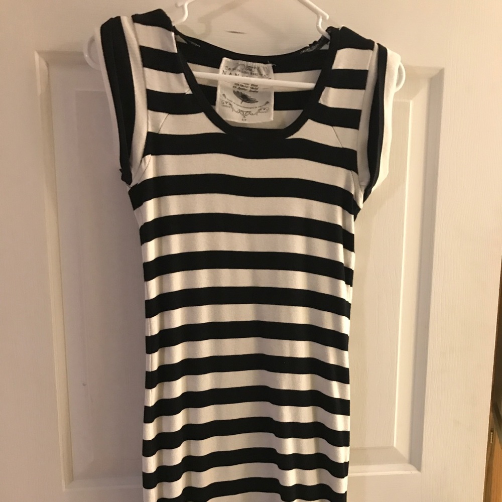 Women's striped dress.