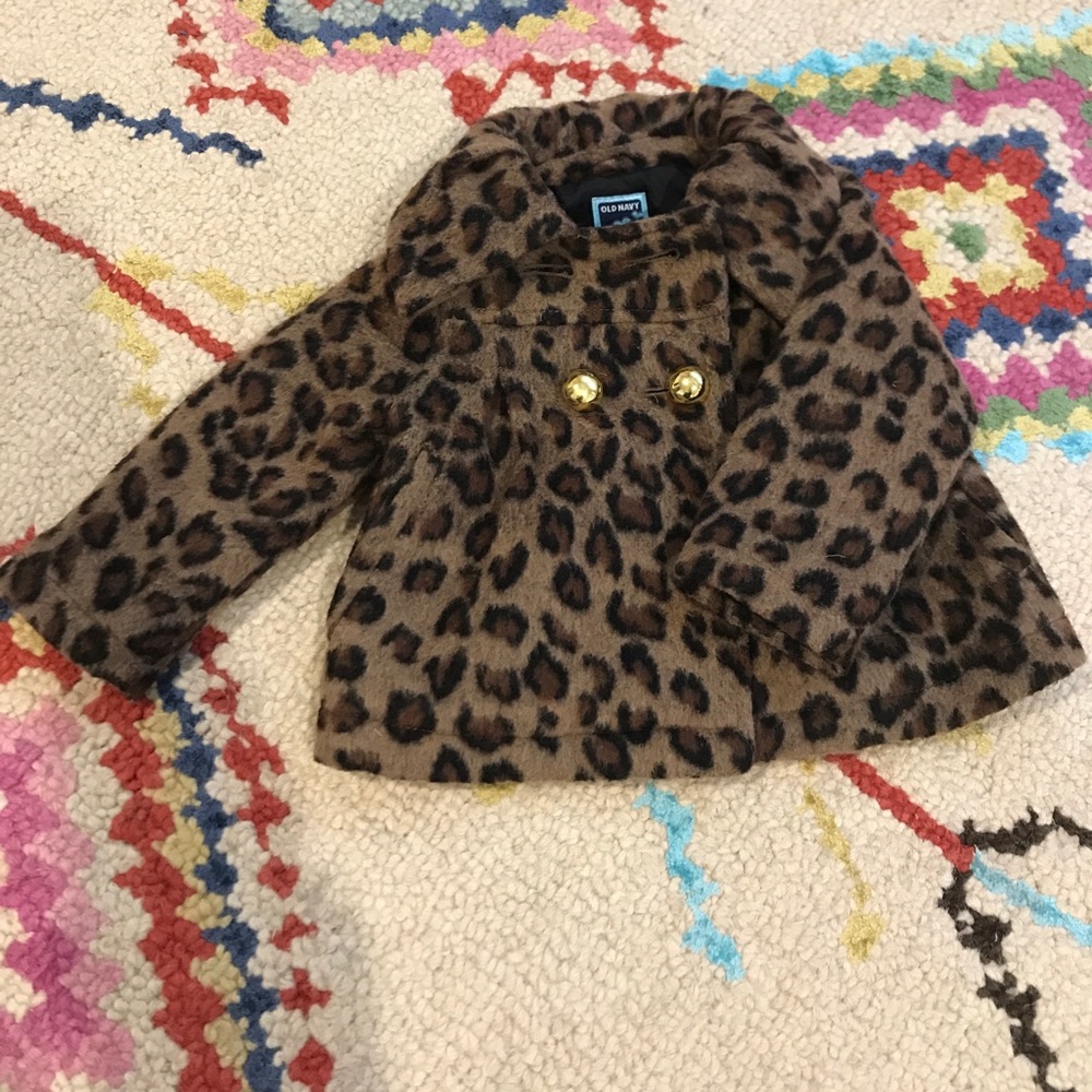 Old Navy Wool Leopard Jacket