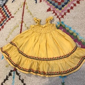BabyGap Fall dress Mustard Gold