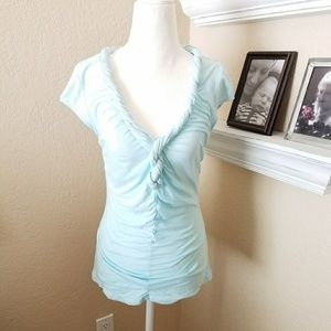 Anthropologie C. Keer Torsade Twisted Knot Tee