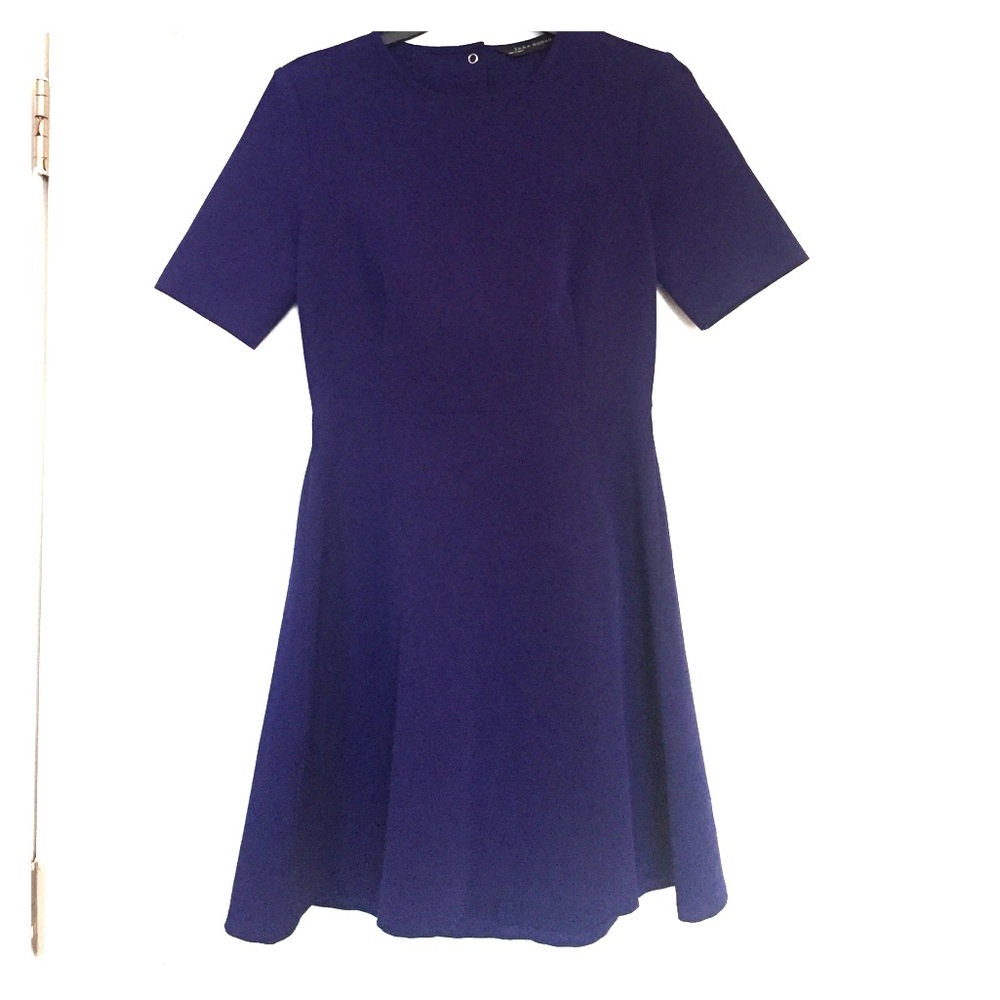 Dark purple ZARA Woman dress with open back