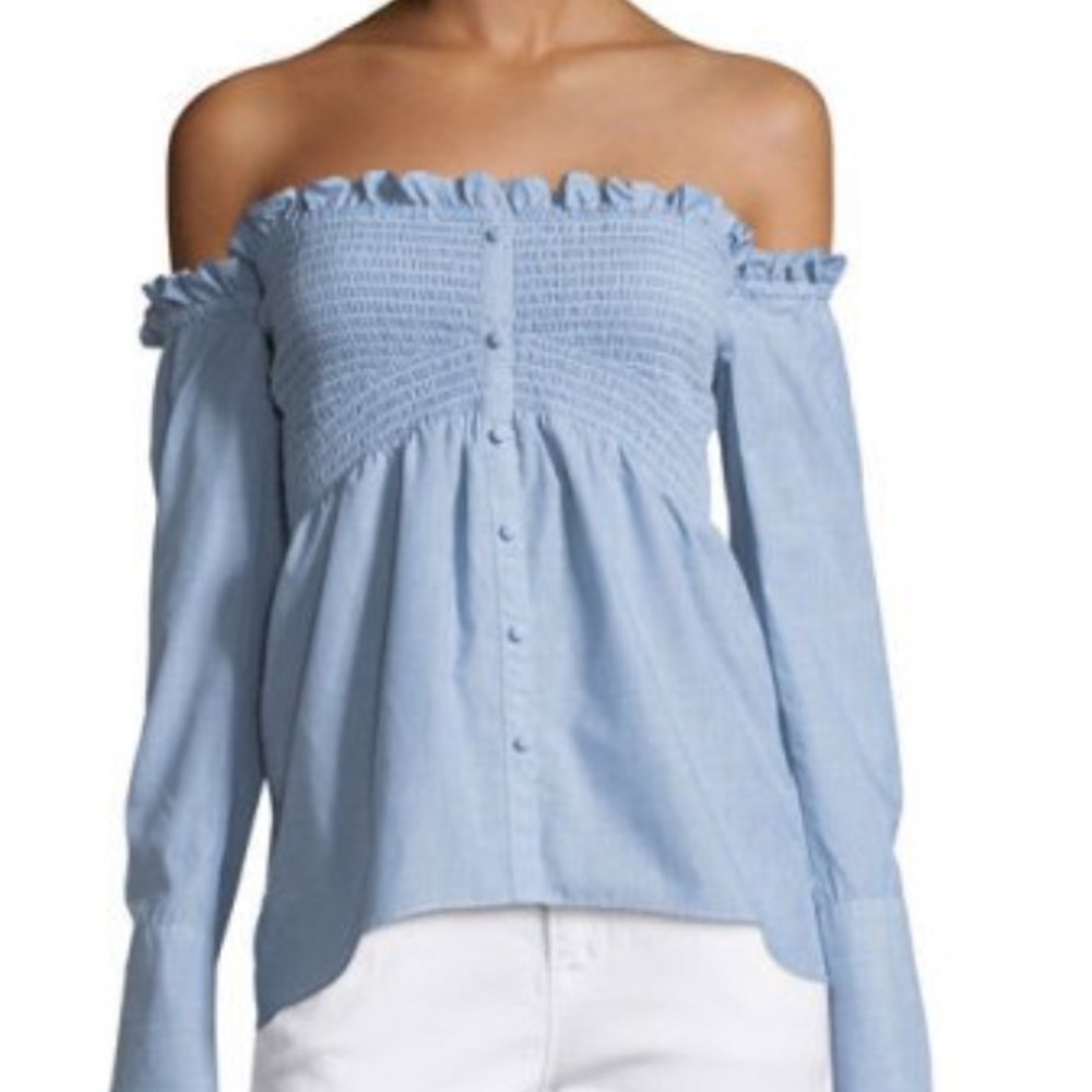 Cute long sleeve off shoulder top