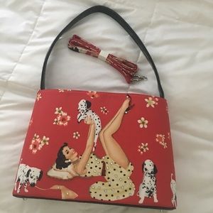 Red beaded🐶Dalmatian Purse