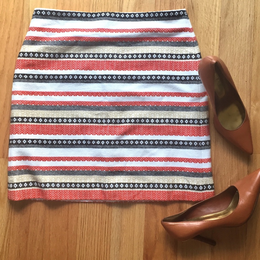 LOFT Jacquard Style Shift Skirt