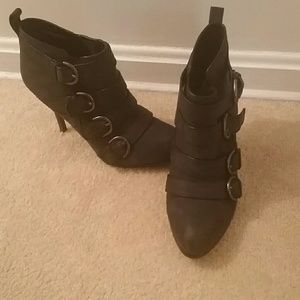 Coach black booties