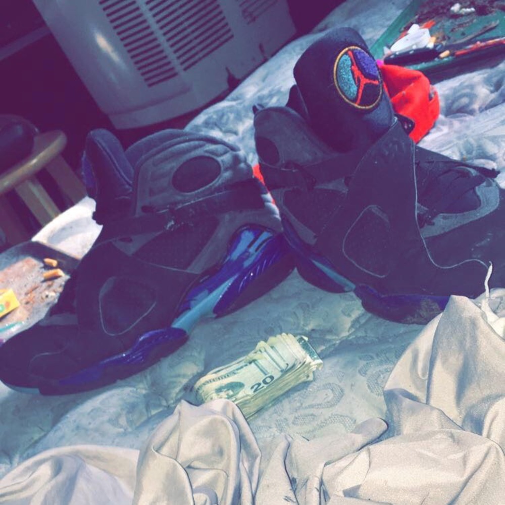 Jordan auqa 8s size(13) steph curry 1.5 size (14)