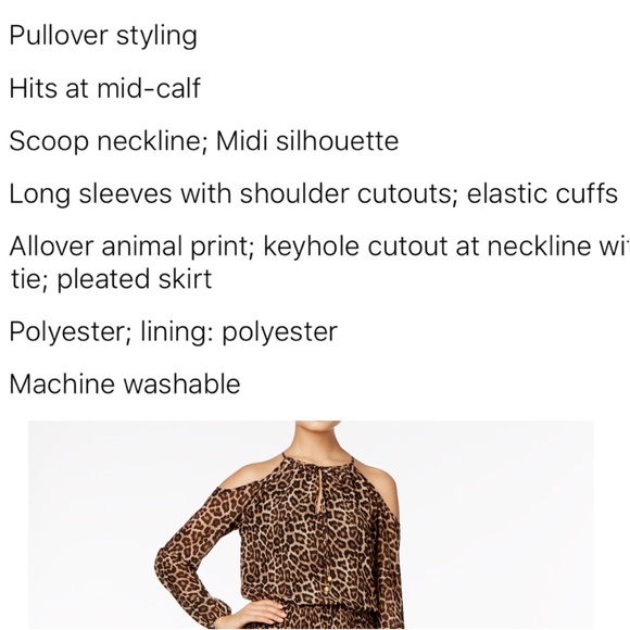 Michael Kors Leopard Dress - Picture 4 of 4