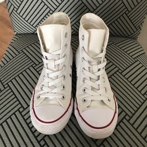 White Converse High Tops