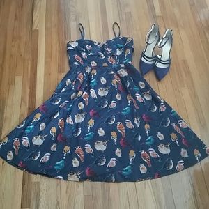 Anthropologie bird dress