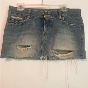 Abercrombie and fitch denim mini skirt